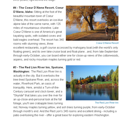 Spokane and Coeur d’Alene listed as top places for fall foliage