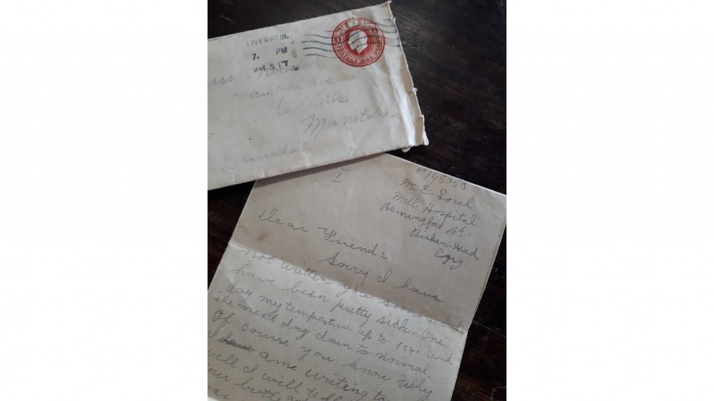 WWI letter found in box of old papers after almost 102 years