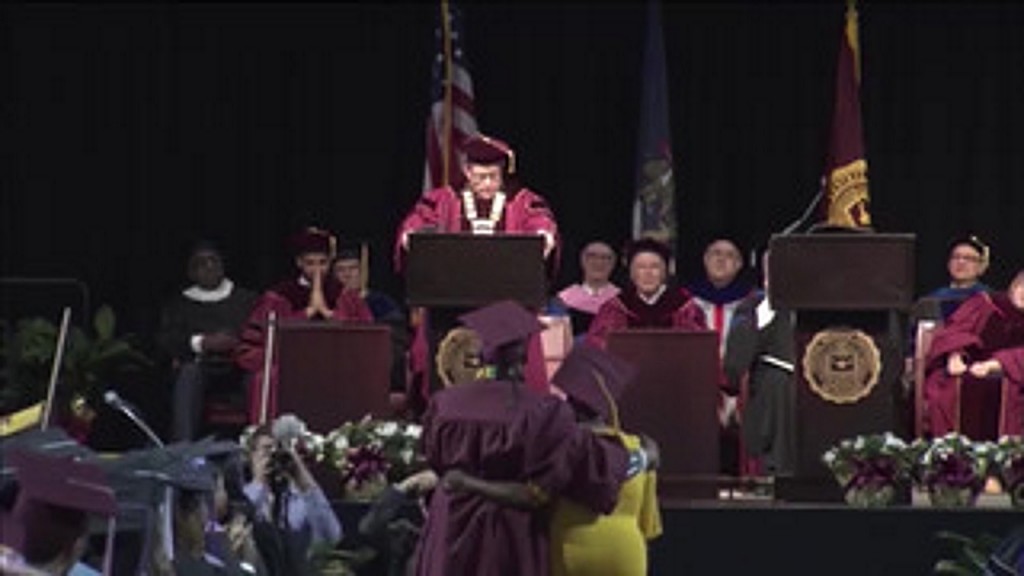 Mother skips own graduation for son’s, gets surprise