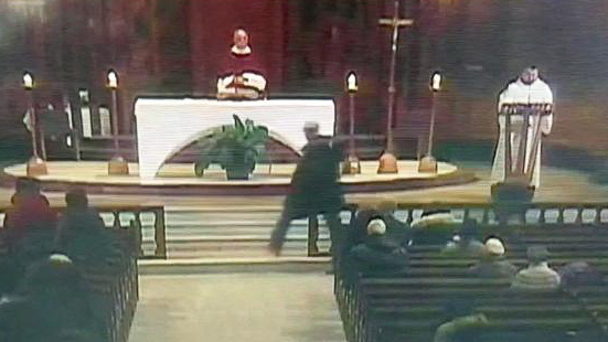 Priest stabbed while leading televised Mass in Montreal