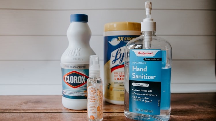 Clorox Lysol Bleach Hand Sanitizer Chemicals Household