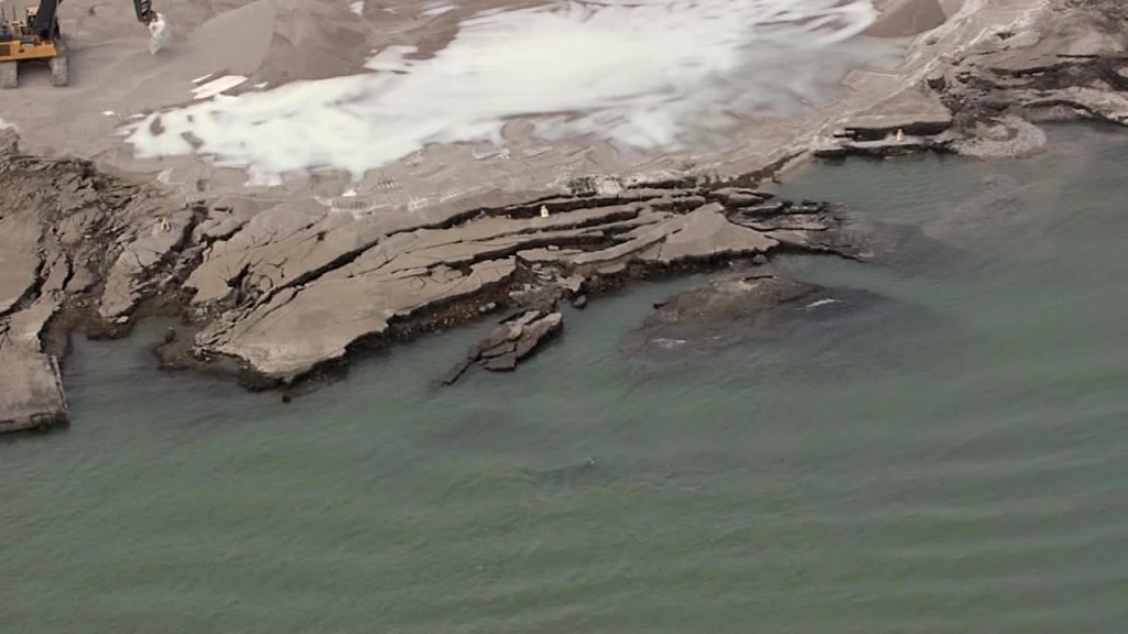 Former radioactive site collapses into Detroit River