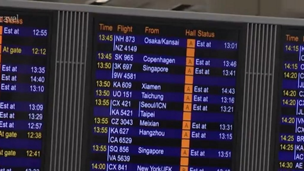 Order returns to Hong Kong airport, but tensions linger