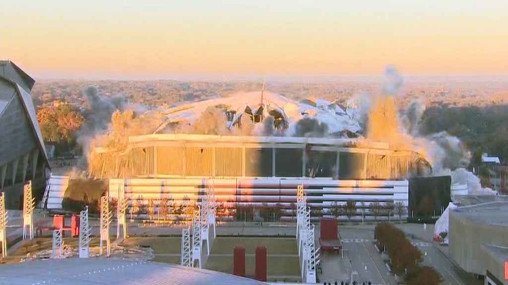 Georgia Dome imploded after 25 years of use