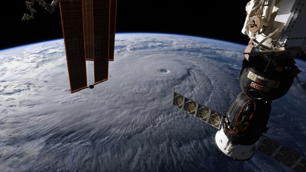 This is what Hurricane Lane looked like from space