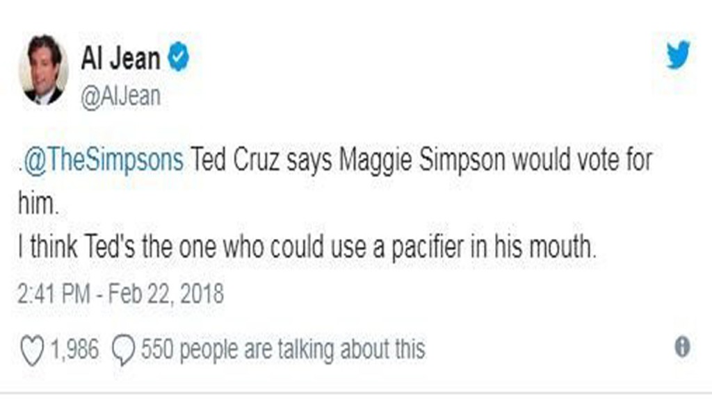 ‘Simpsons’ showrunner slams Ted Cruz for saying characters are Republicans