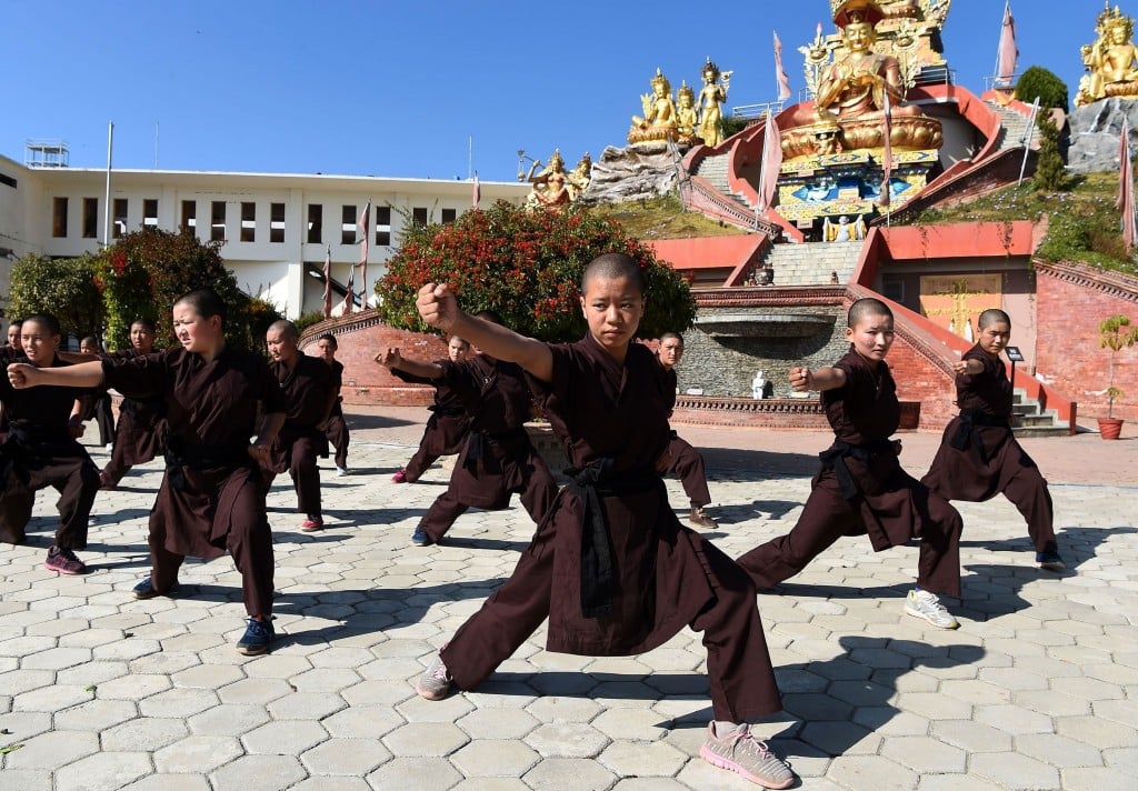 Kung Fu Nuns in Nepal boost their health in fight for women’s rights