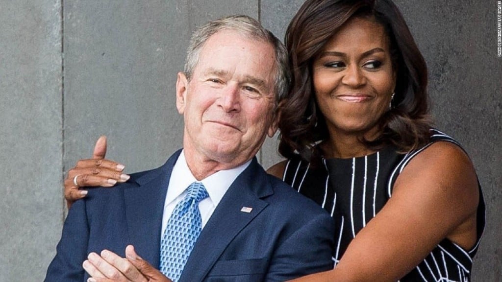 Michelle Obama opens up about her friendship with George W. Bush