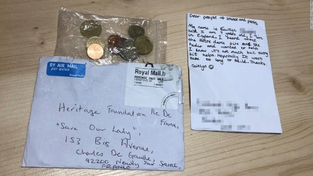 British girl sends €3 to Notre Dame appeal