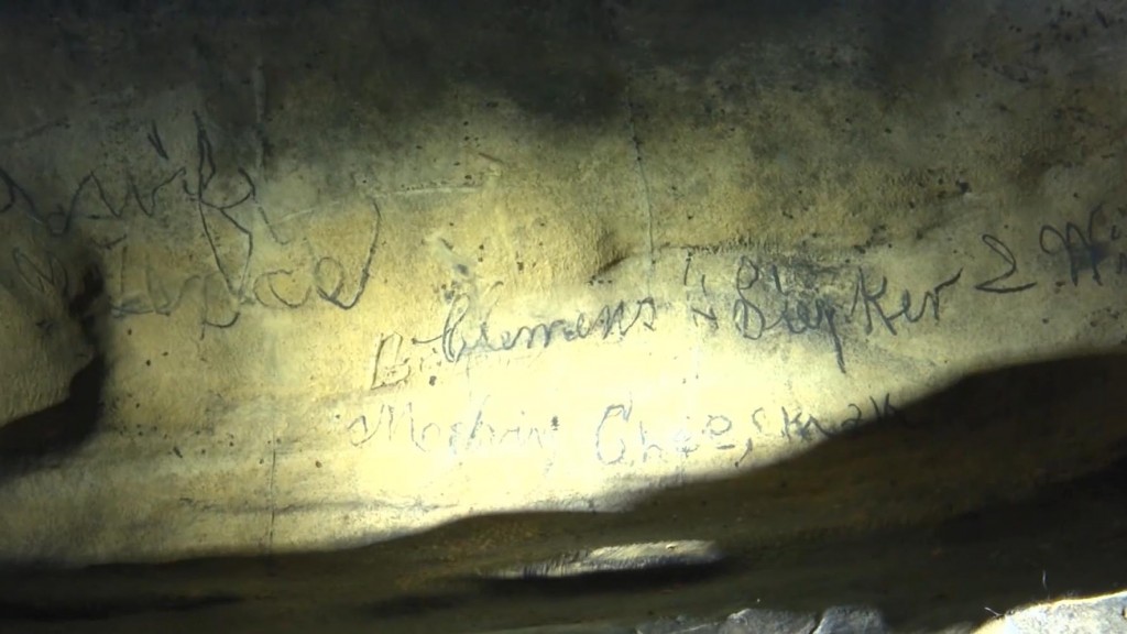 Mark Twain signature found in cave