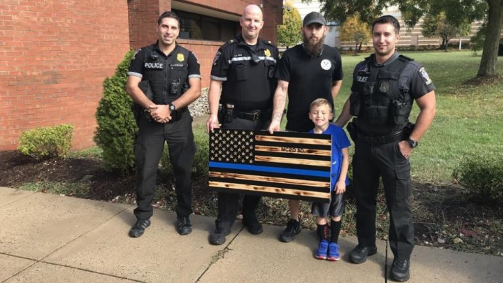 County bans thin blue line flag from police department
