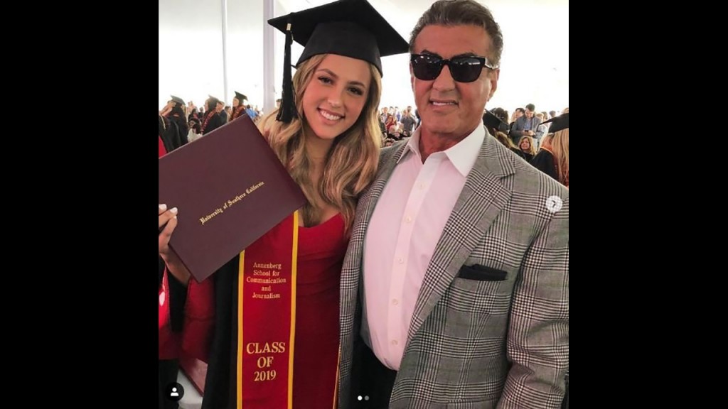 Sylvester Stallone celebrates daughter Sophia’s graduation from USC