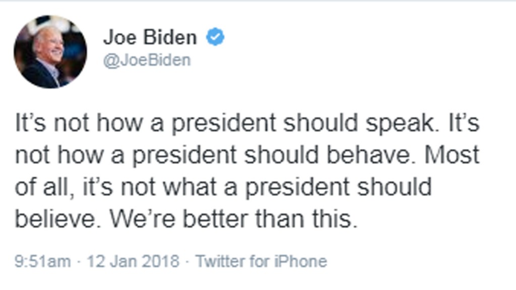 Biden on Trump’s remarks: ‘It’s not what a president should believe’