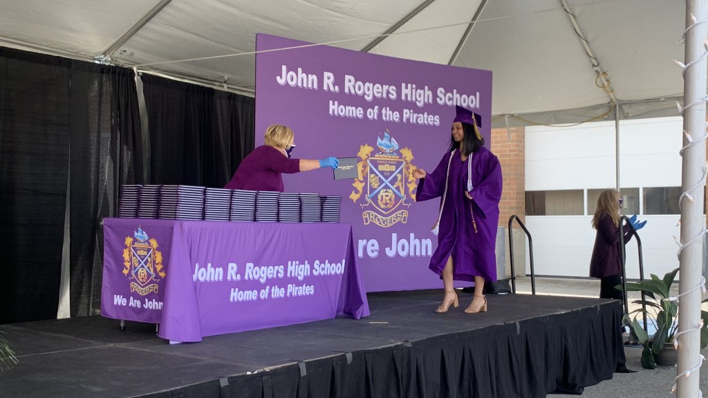 Rogers High School Drive Thru Graduation