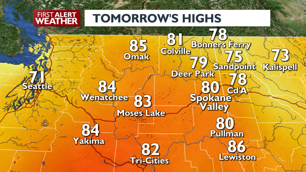 Tomorrows Highs October 1