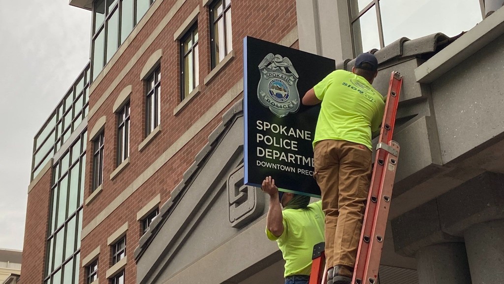 Downtown Police Precinct Sign