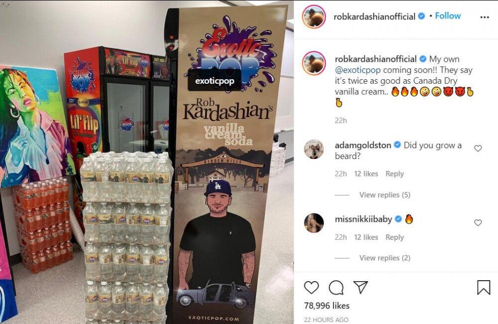Rob Kardashian Launching Soda