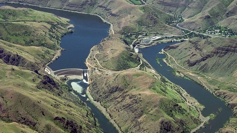 Oxbow Dam Hells Canyon Snake River Panoramio