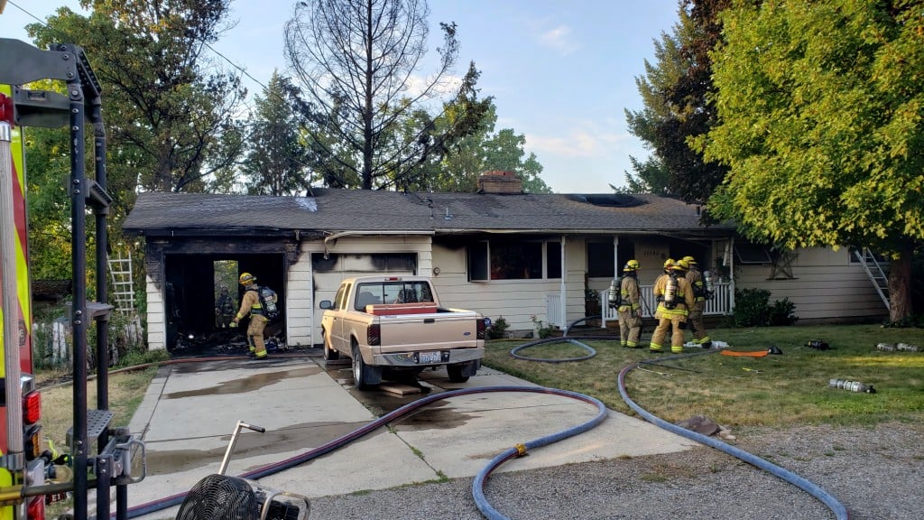 Elderly couple narrowly escape house fire