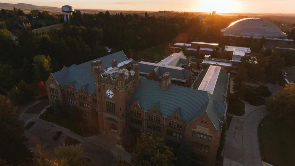 University Of Idaho Drone Flyover Aerial
