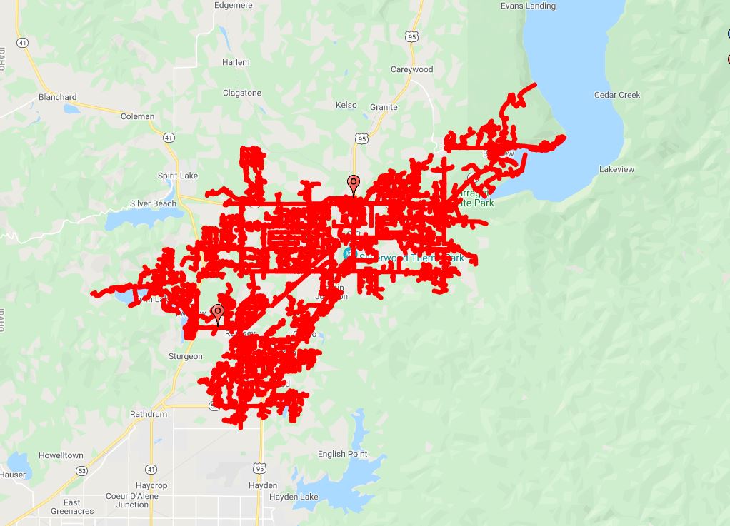 Kootenai Electric Outage Map