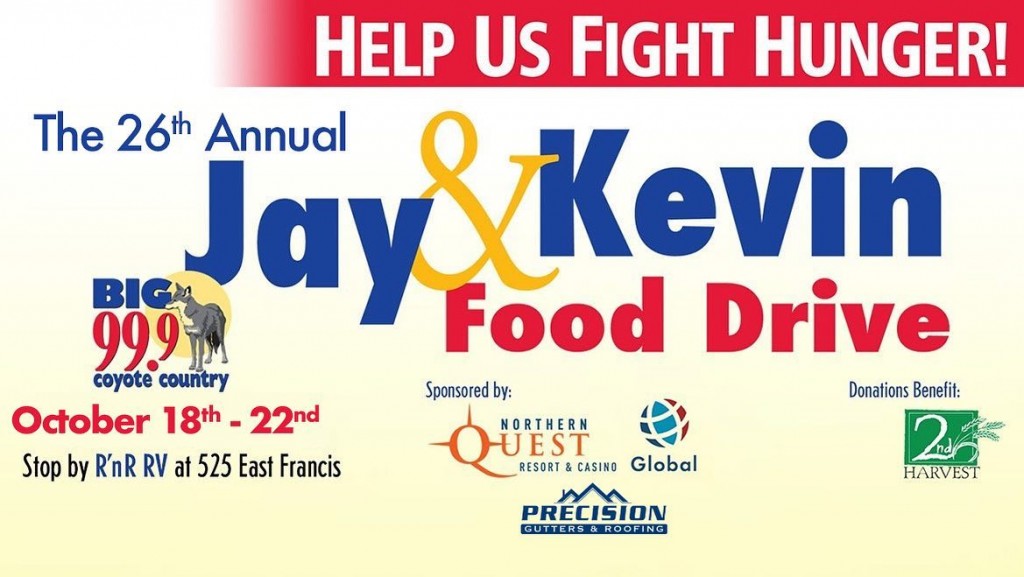 Coyote Country's Jay and Kevin kick off 26th annual food drive