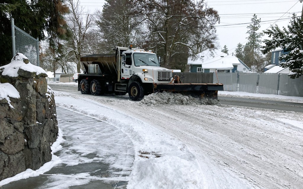 City of Spokane snow plow