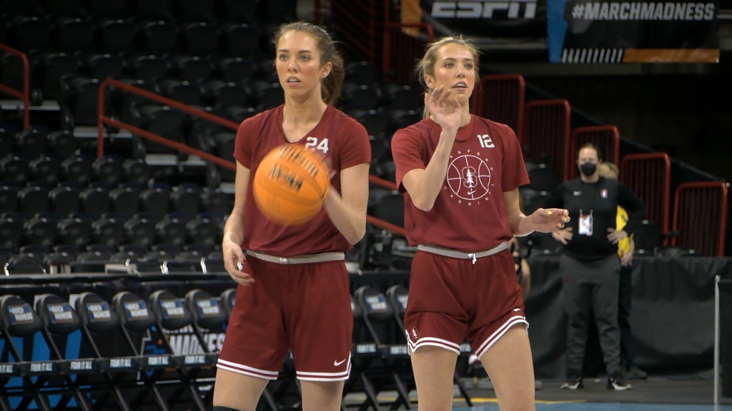 hull sisters at practice for sweet sixteen in spokane arena