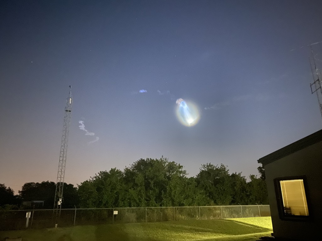 twilight effect on rocket launch