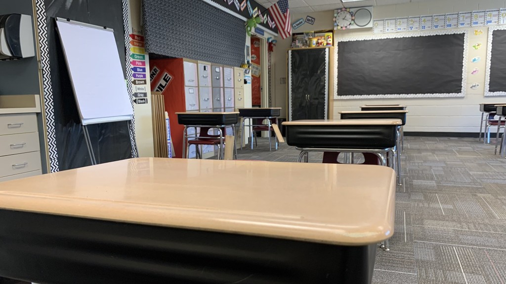Classroom school desk