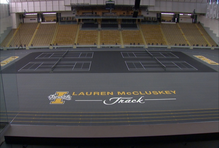 Lauren McCluskey Track was unveiled at the University of Idaho Thursday morning.