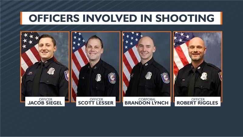 Officers identified in downtown shooting