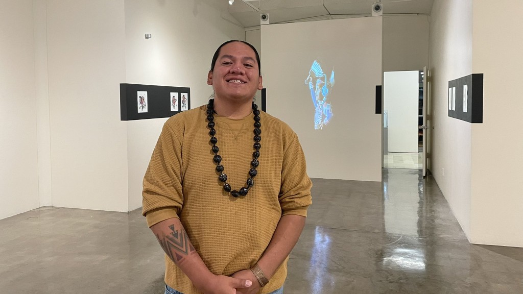 Indigenous artwork on display at Spokane Falls Community College