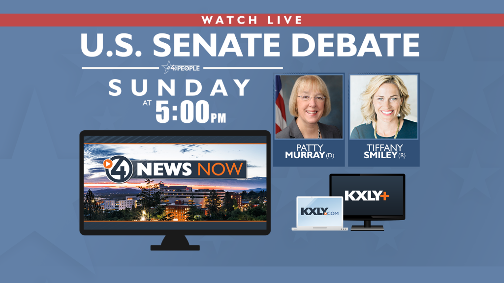 Patty Murray and Tiffany Smiley will debate Sunday at Gonzaga University