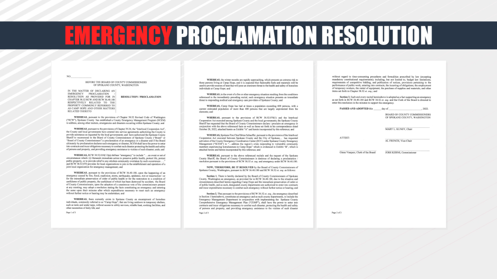 Emergency Proclamation Resolution 1