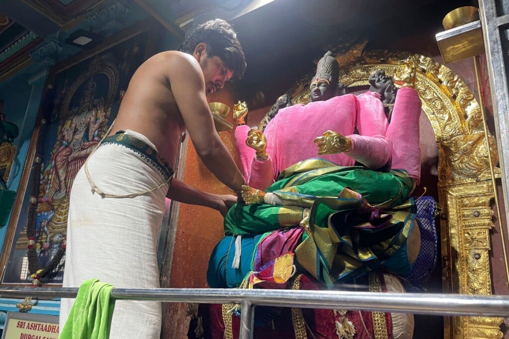 In India, Deity Decorating A Calling For Hindu Temple Artist