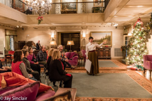 Experience Christmas as the Reynolds family did with era-inspired decorations and performances