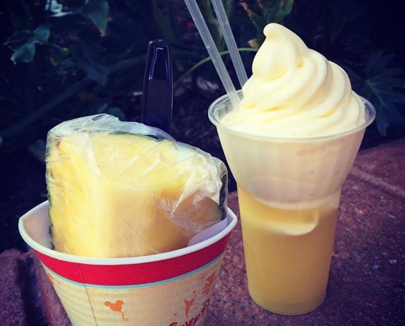 Dole Whip and Fresh Pineapple