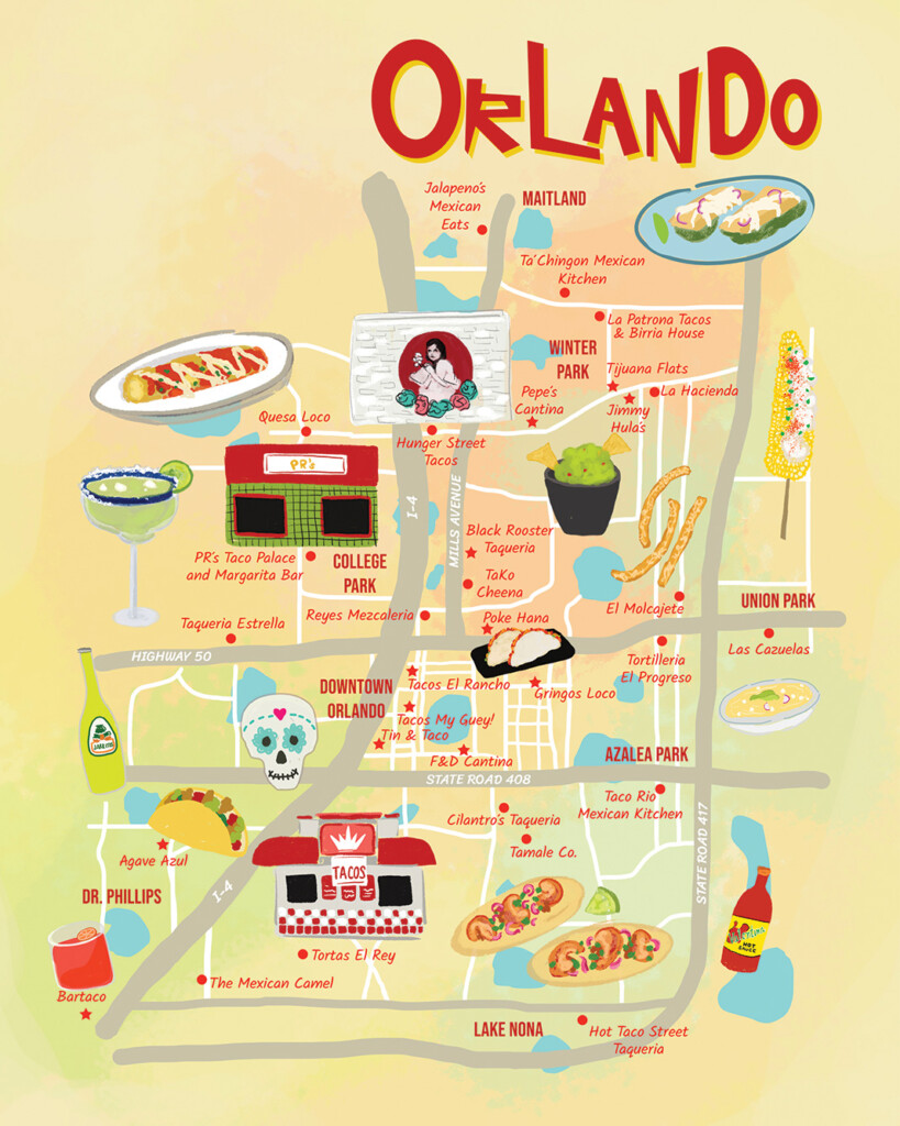 Orlando Does Tacos 2023 Map