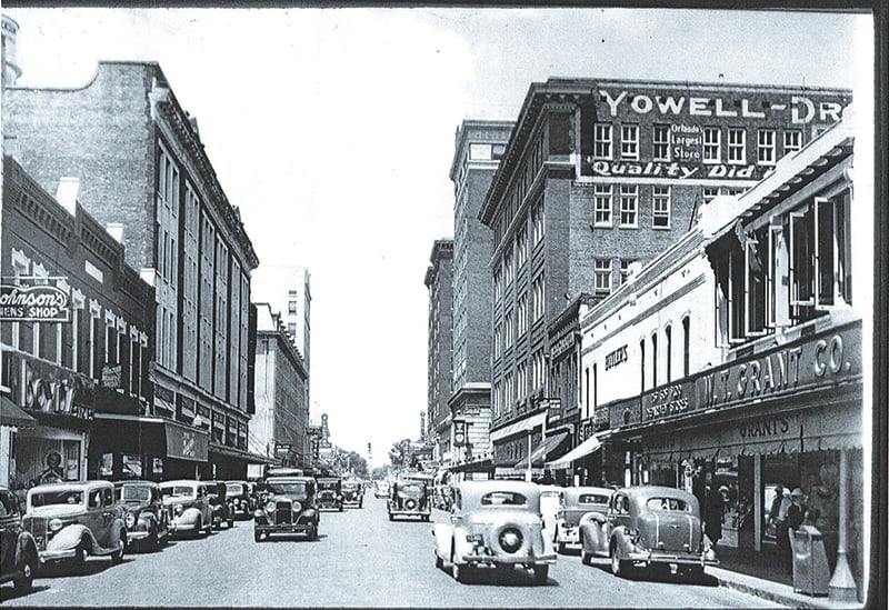 Orange Ave Looking North From Pine C1930