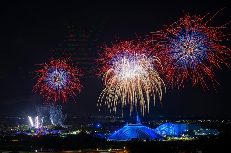 July 4th Fireworks Over Magic Kingdom Park At Walt Disney World Resort 3