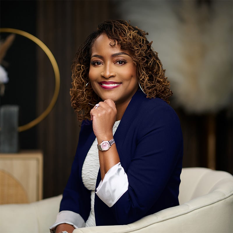 Cas Sitting Down Navy Blue Dress