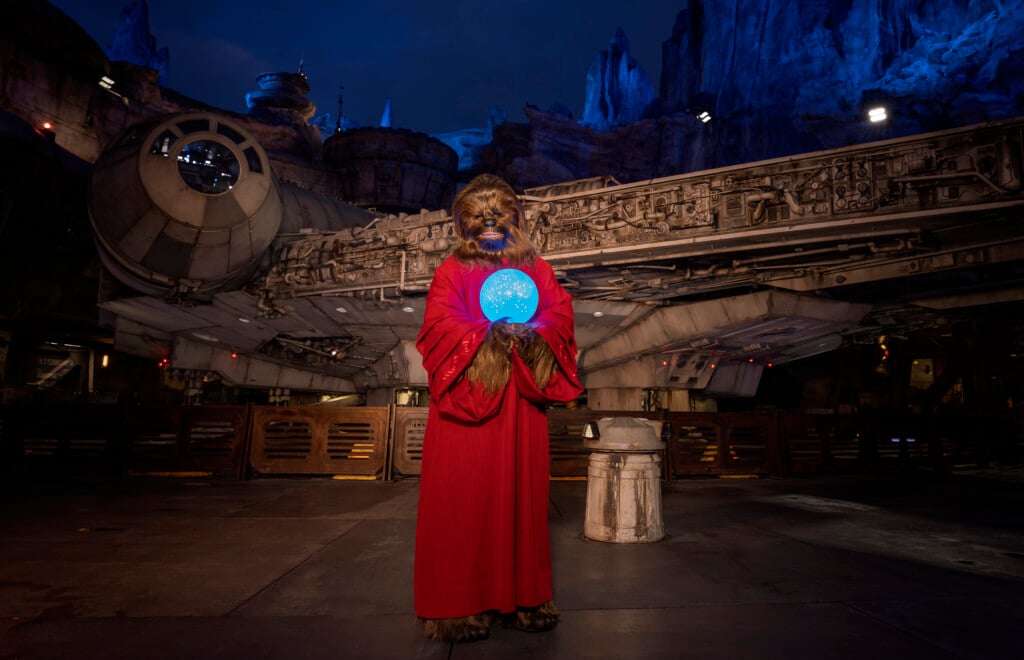 Chewbacca Celebrates Life Day In Star Wars: Galaxy’s Edge At The Disneyland Resort