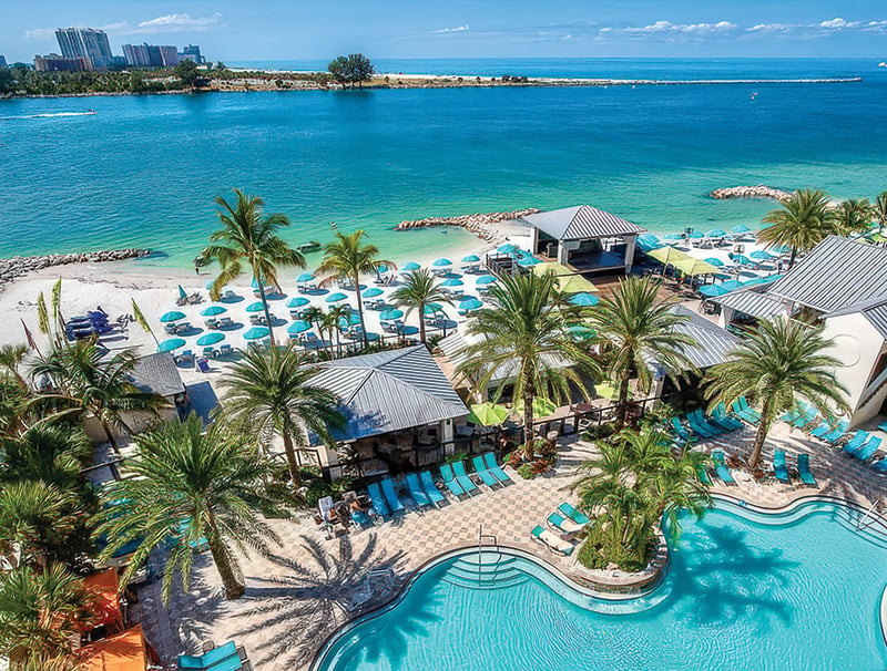 Shephards Beach Resort Pool And Tiki View A