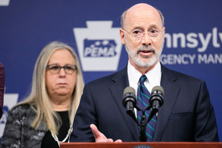 Governor Wolf And Secreatary Levine At Pema