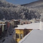 Downtown Winter Roof Tops Jim Thorpe Poconomtns