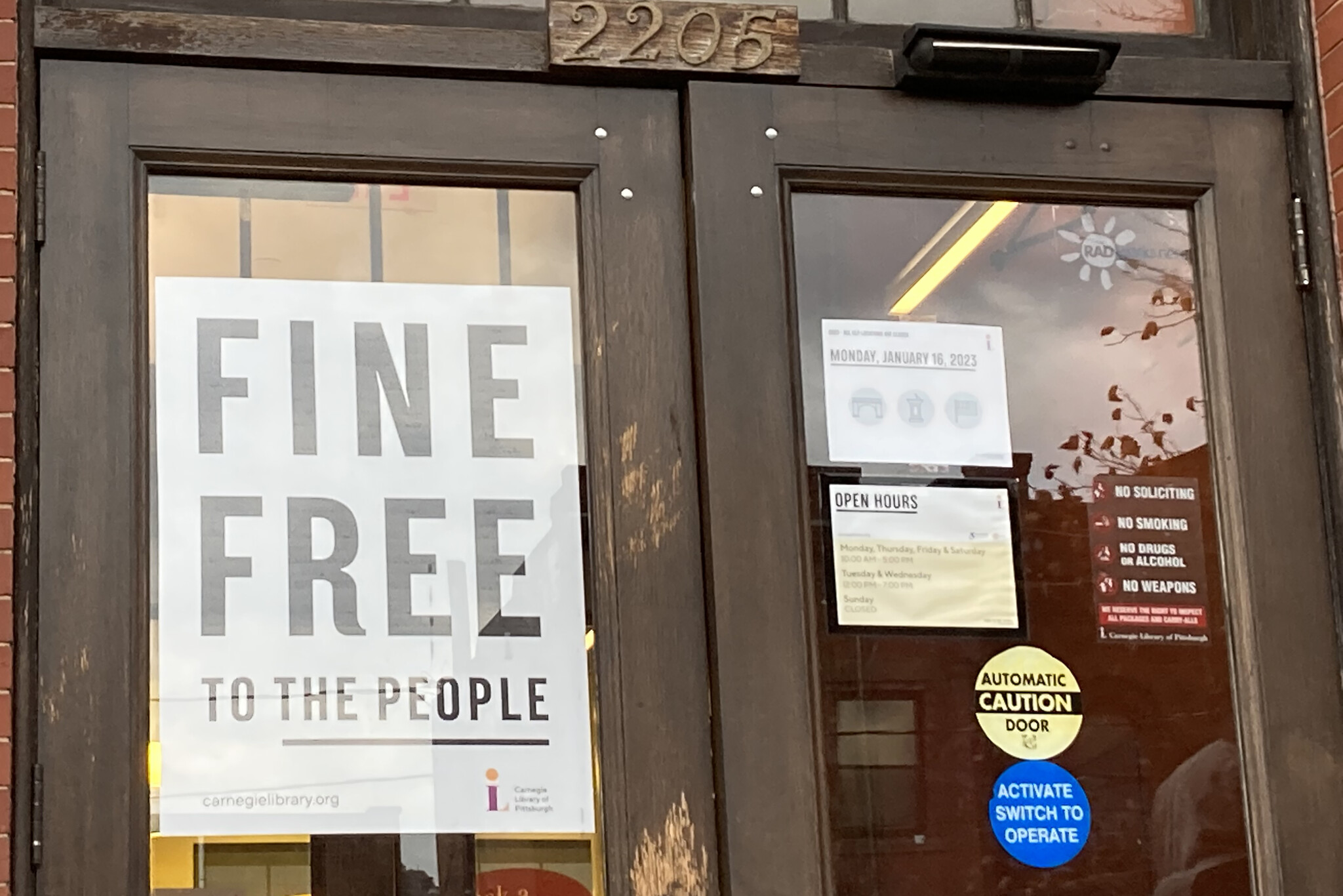 Library Fines Sign Got An Overdue Library Book in Pittsburgh? No Problem | Pittsburgh Magazine