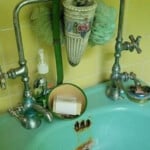 Green Bathroom Sink