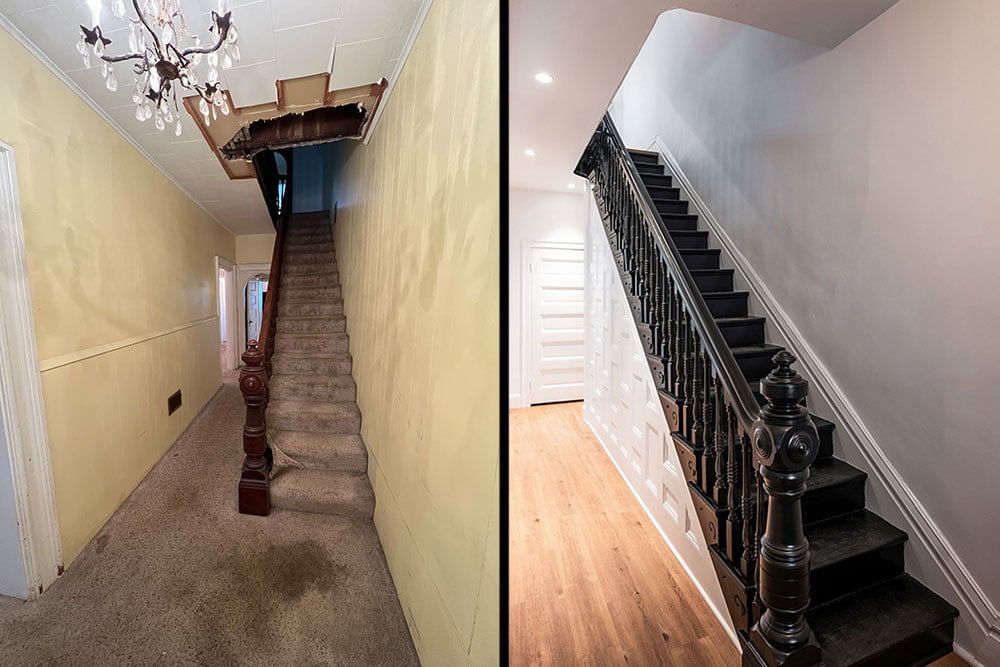 Staircase Before After