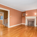 05 Living Room From Entry Large With Custom Radiator Covers Beautiful White Oak Floors 701 S Braddock 15